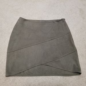 Suede skirt